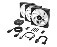 CORSAIR QX120 RGB iCUE LINK magnetic, 3pak czarny CO-9051002-WW - 1159818 - zdjęcie 6